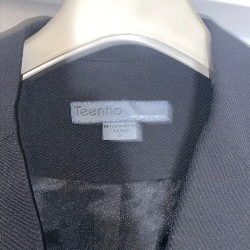 Teenflo Black Blazer Classic Suit Jacket - Picture 2 of 3